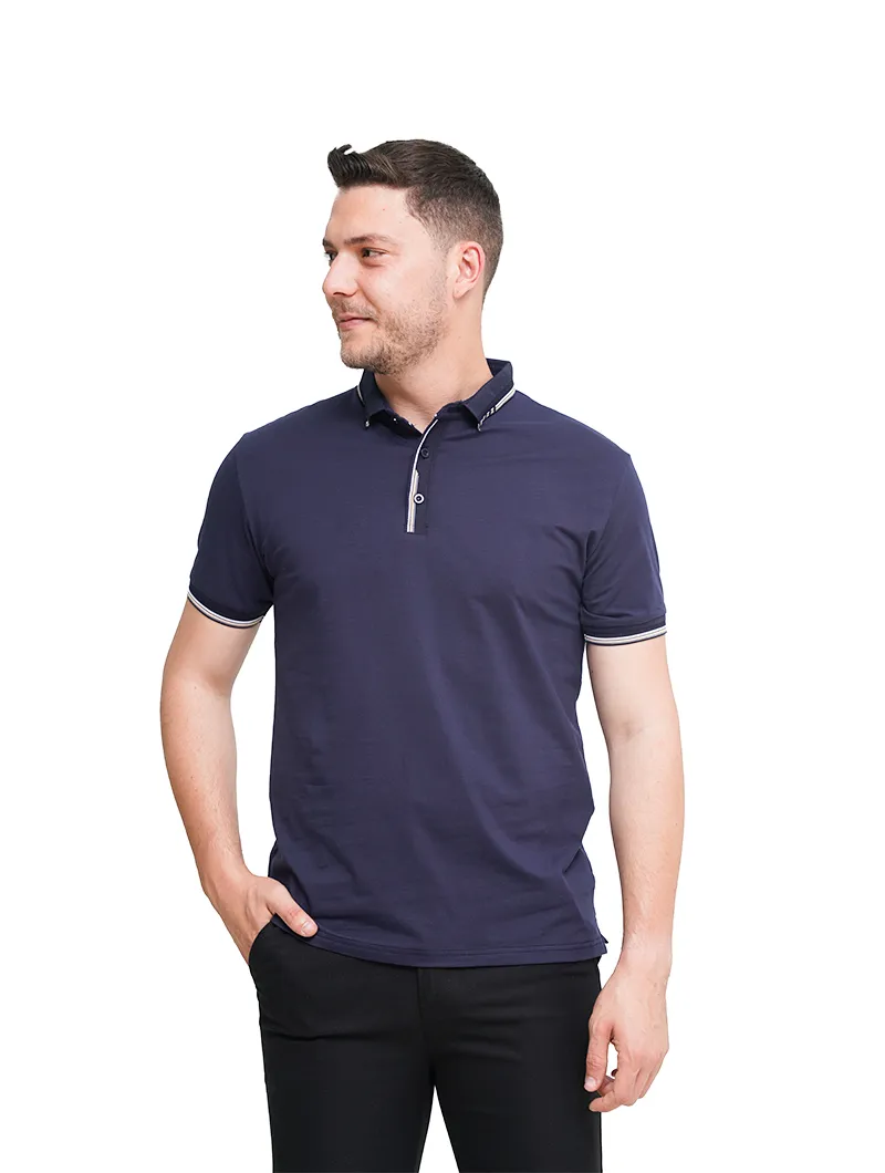 Polo en piqué de coton